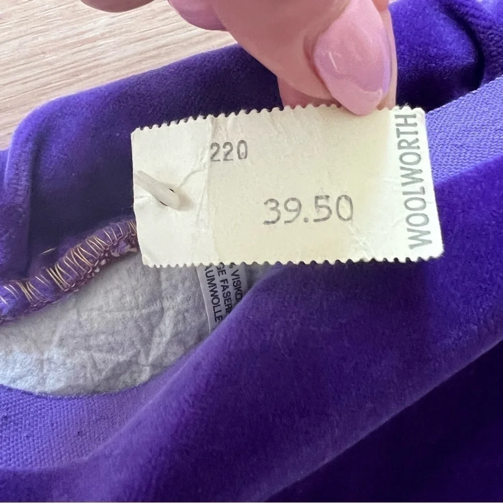 Vintage Purple Velvet & Tapestry Pillow Cover Sham